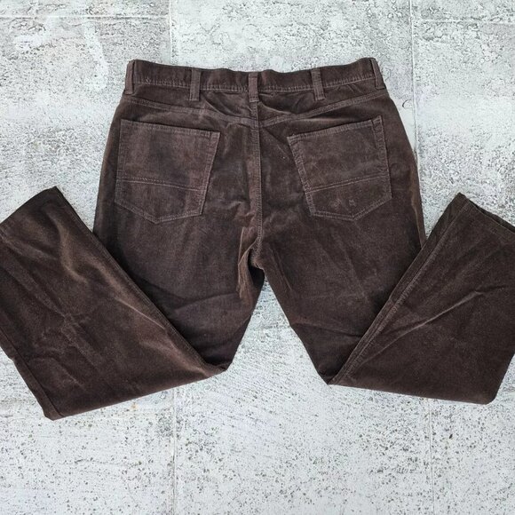 Kirkland Signature Men Pant Brown Corduroy Straight Dress Pant Size 38X28 - Picture 2 of 10